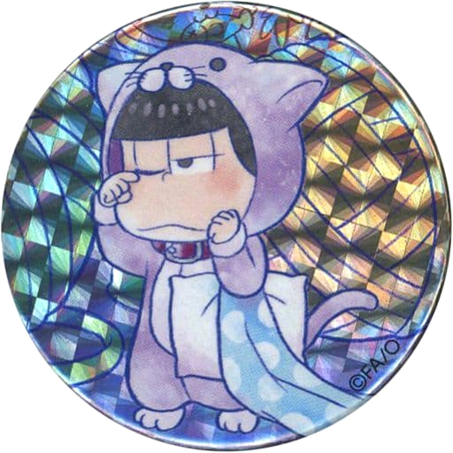 Mr. Osomatsu Ichimatsu Minimatsu Series Hologram Rare Ver. New Mr. Pazu Matsu Random Button 2nd Term Special Event Fesmatsu-San '18 Limited [USED]