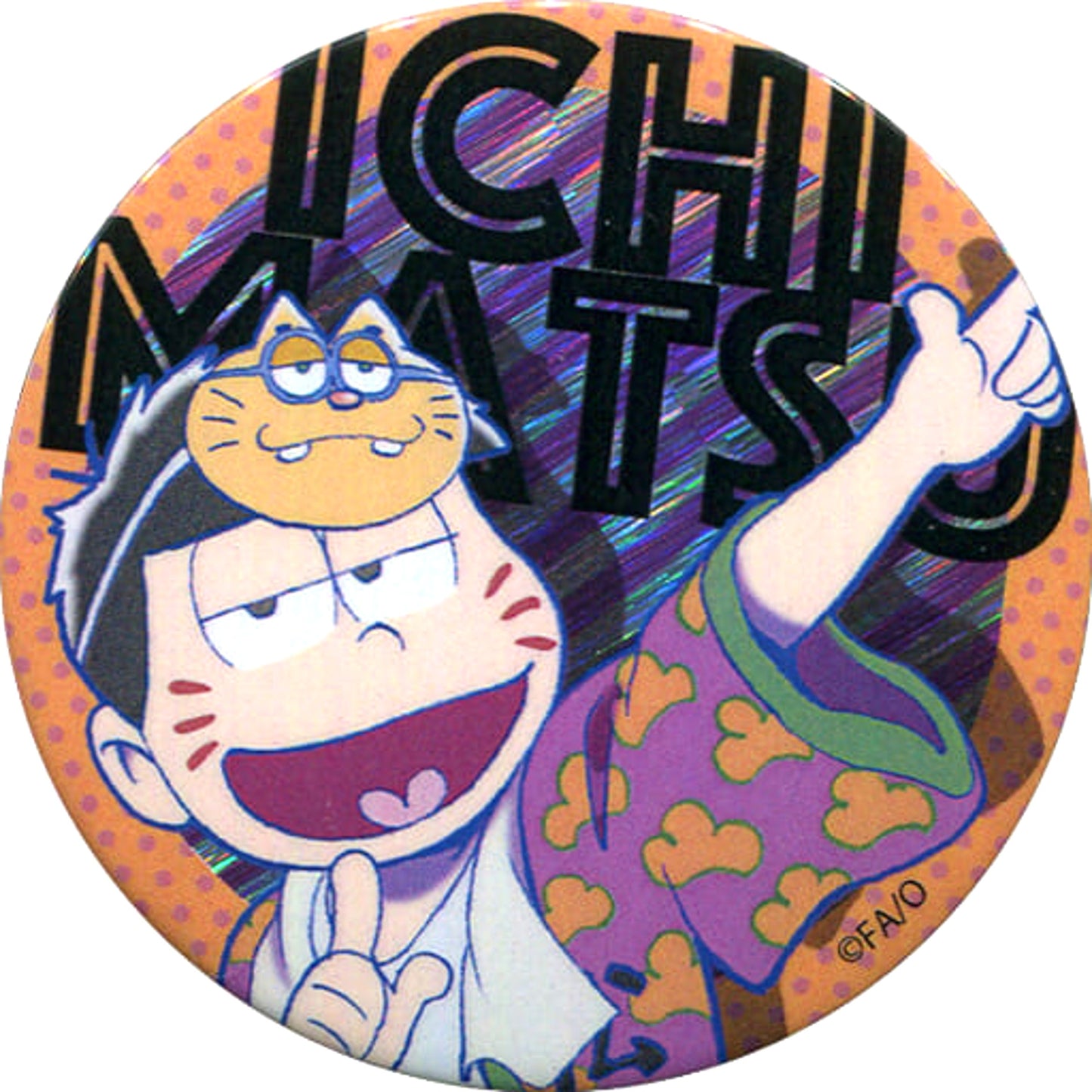 Mr. Osomatsu 2nd Season Ichimatsu Hologram Trading Can Badge Special Event Fes Matsu-san '18 Limited Buttons [USED]