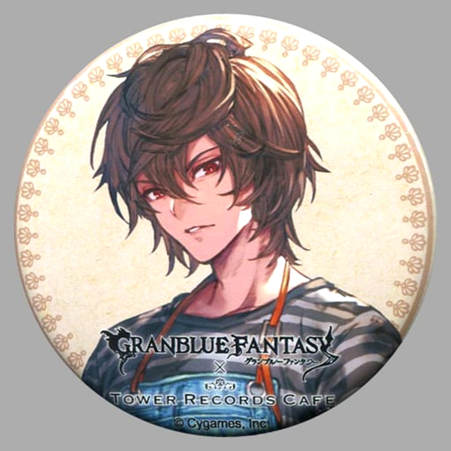 Granblue Fantasy Sandalphon Trading Can Badge Tower Records Cafe Limited Buttons [USED]