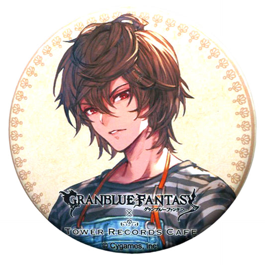 Granblue Fantasy Sandalphon Trading Can Badge Tower Records Cafe Limited Buttons [USED]
