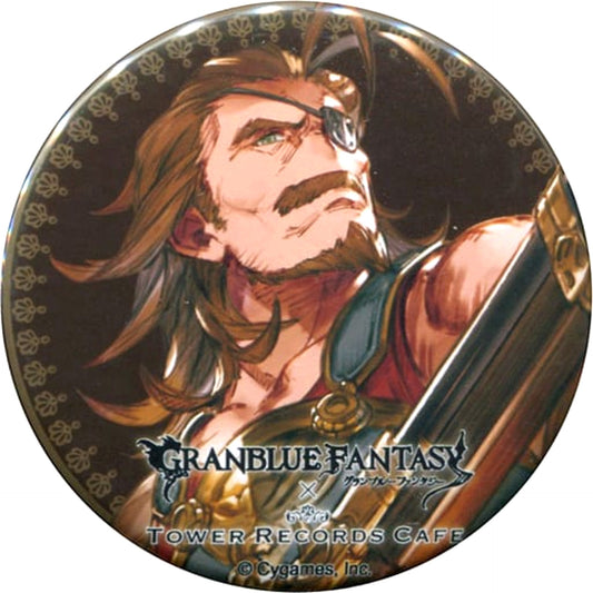 Granblue Fantasy Eugen Trading Can Badge Tower Records Cafe Limited Buttons [USED]