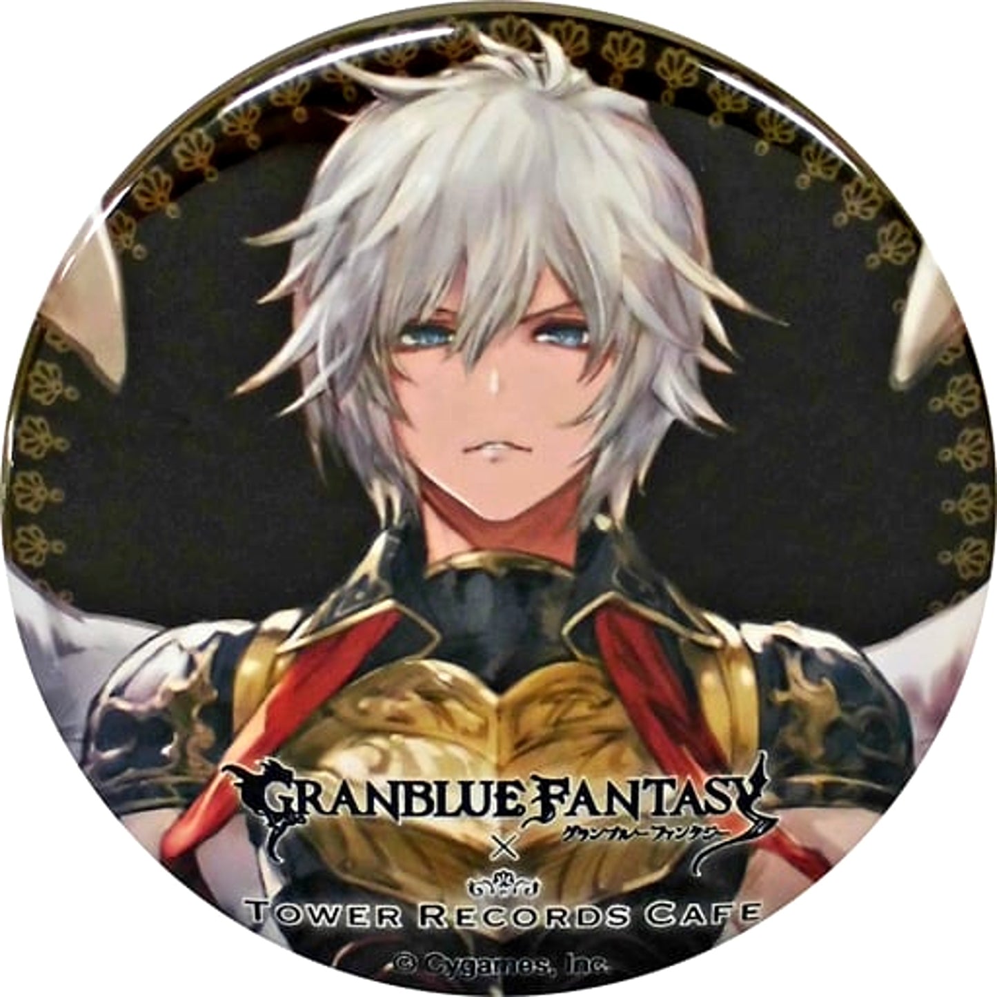 Granblue Fantasy Lucifel Trading Can Badge Tower Records Cafe Limited Buttons [USED]