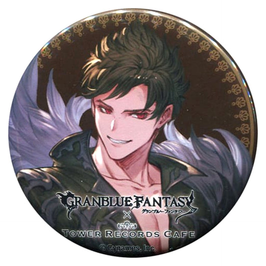 Granblue Fantasy Belial Trading Can Badge Tower Records Cafe Limited Buttons [USED]