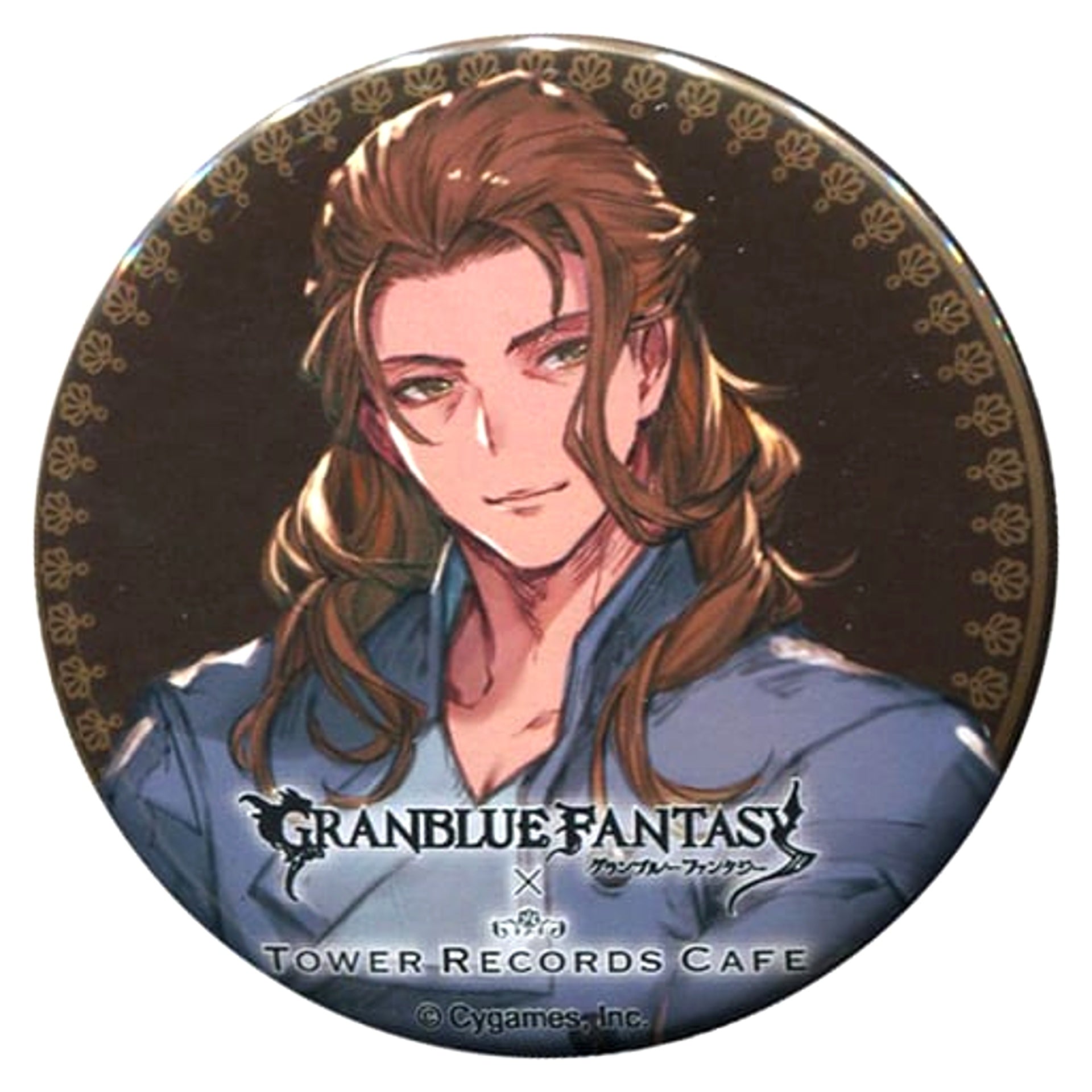 Granblue Fantasy Siegfried Trading Can Badge Tower Records Cafe Limited Buttons [USED]