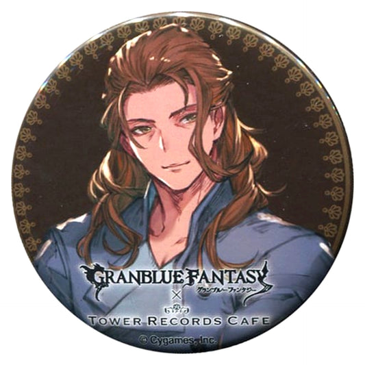 Granblue Fantasy Siegfried Trading Can Badge Tower Records Cafe Limited Buttons [USED]