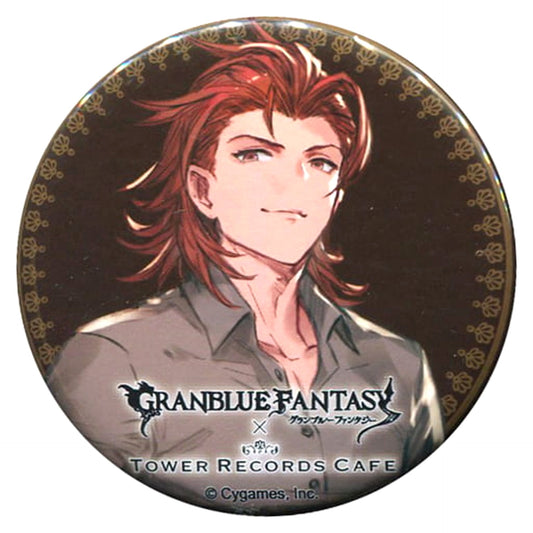 Granblue Fantasy Percival Trading Can Badge Tower Records Cafe Limited Buttons [USED]