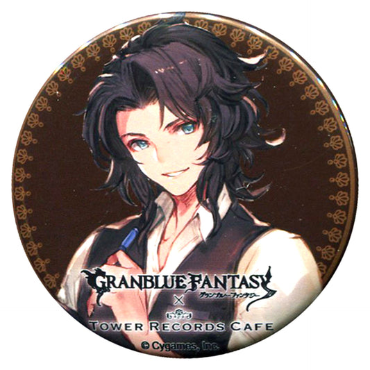 Lancelot Granblue Fantasy x Tower Records Cafe Trading Button [USED]