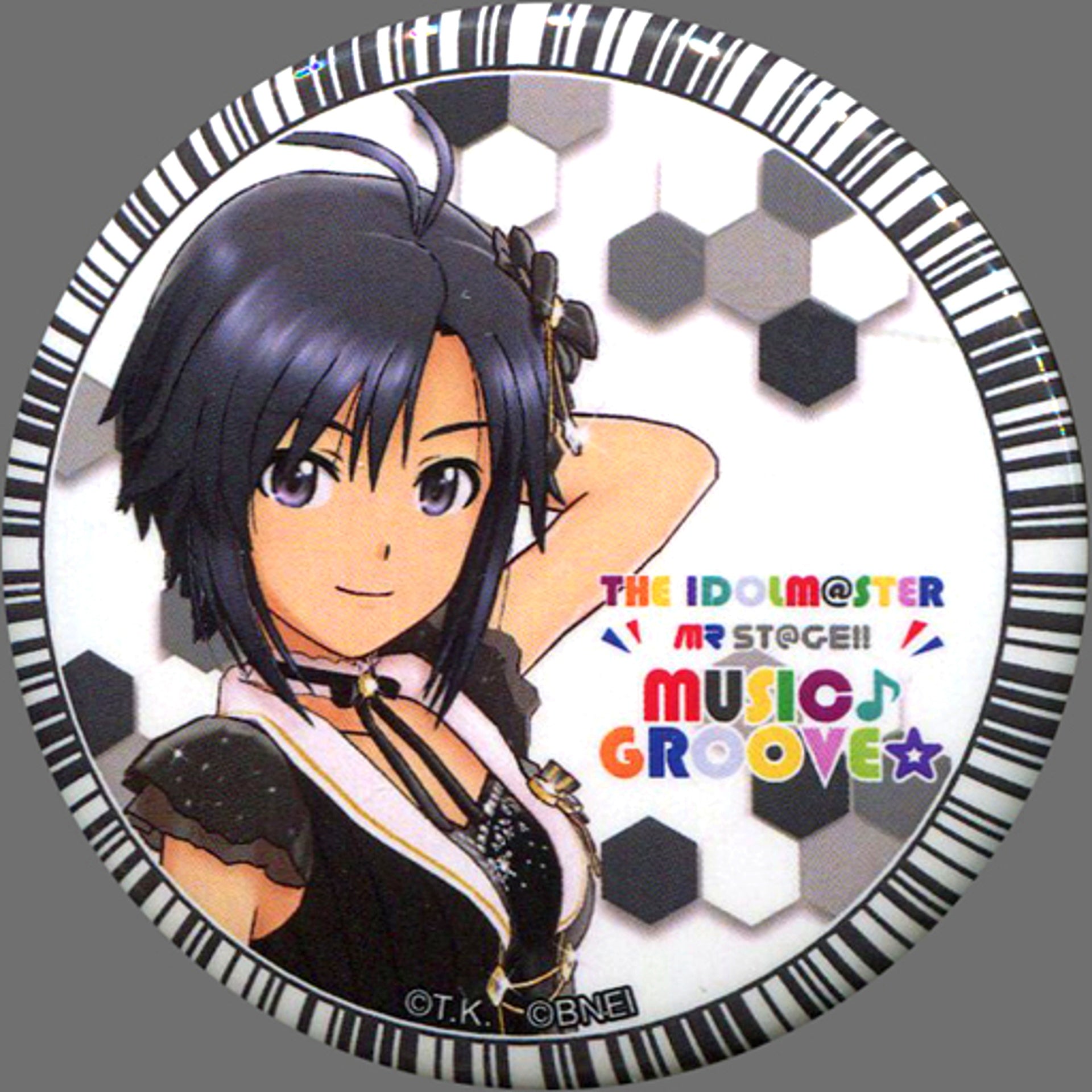 Makoto Kikuchi The Idolmaster MR STAGE MUSIC GROOVE MUSIC Trading Can Badge Ver. 2 [USED]