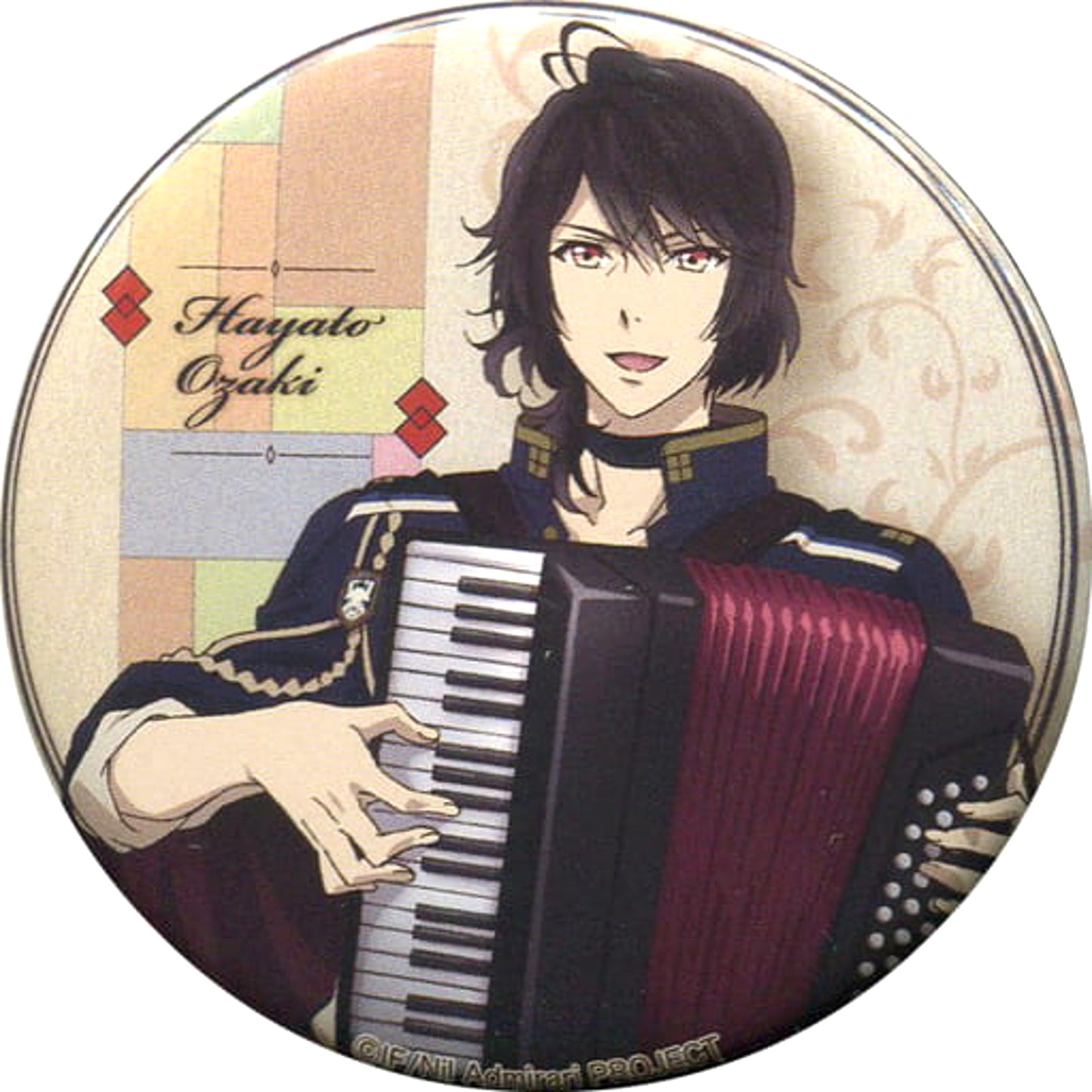 Libra of Nil Admirari Hayato Ozaki Trading Can Badge Karaoke no Tetsujin Limited Buttons [USED]