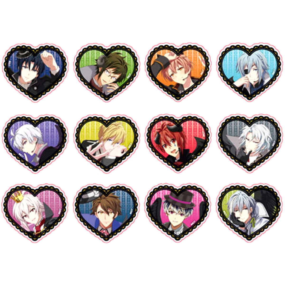 IDOLiSH7 Iori Izumi & Others Halloween Trading Acrylic Badge All 12 Types Set Buttons [USED]