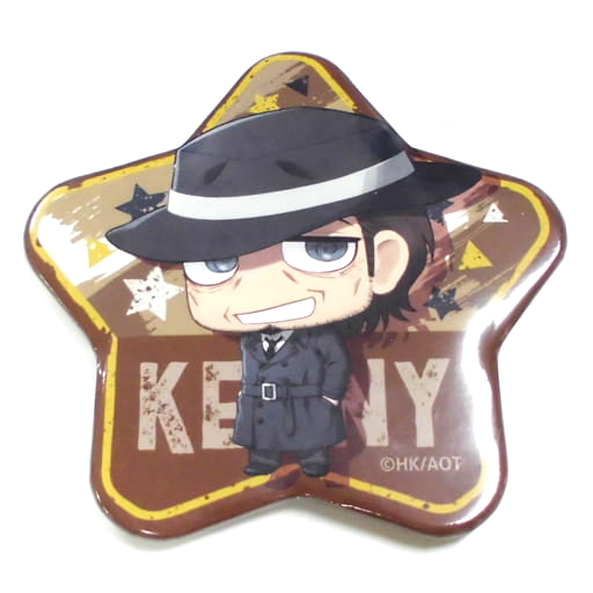 Attack on Titan Kenny Ackerman Trading Star Can Badge Buttons [USED]