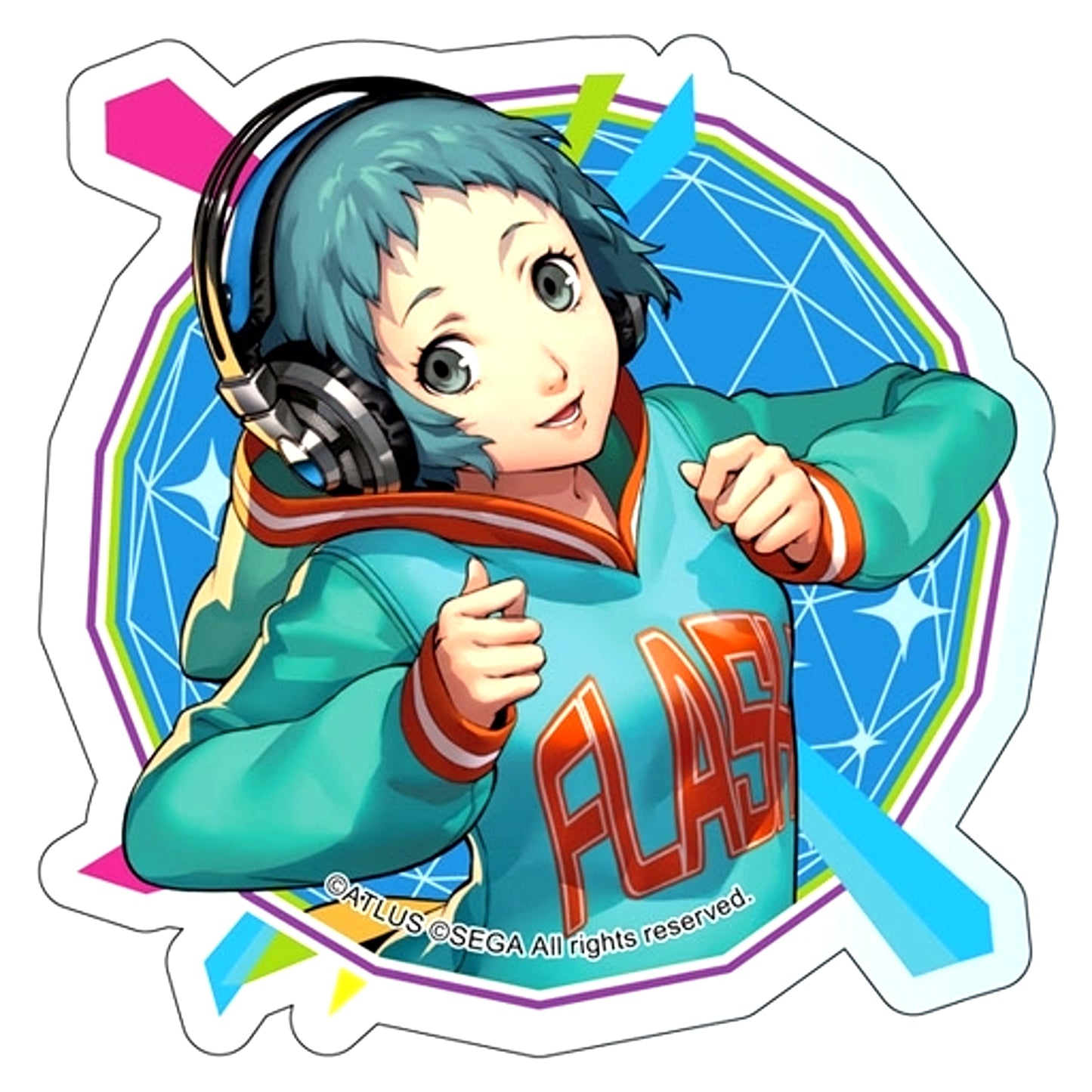 Fuuka Yamagishi Persona 3 Dancing Moon Night Acrylic Badge [USED]