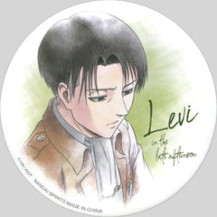 Attack on Titan Levi Ackerman Meeting Ichiban Kuji The Scout Regiment Investigation Report Can Badge Prize D Buttons [USED]