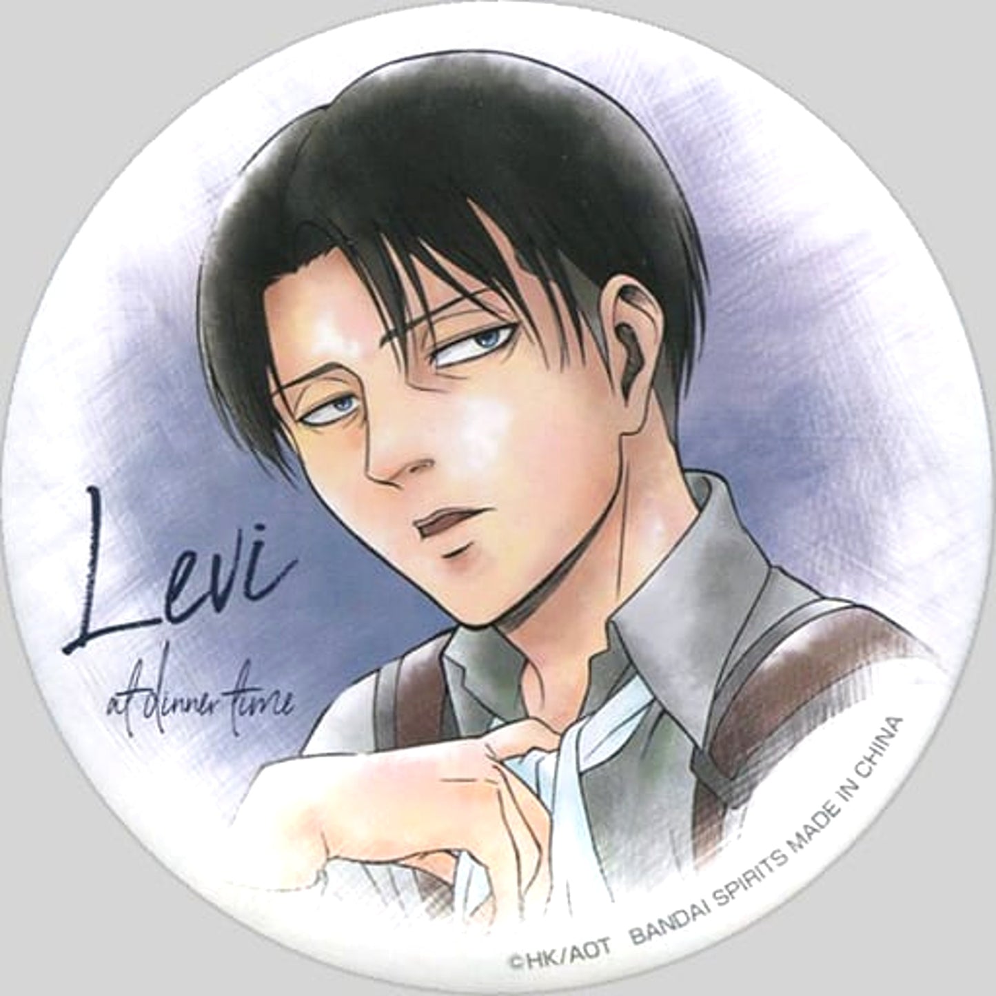 Attack on Titan Levi Ackerman Dinner Time Ichiban Kuji The Scout Regiment Investigation Report Can Badge Prize D Buttons [USED]
