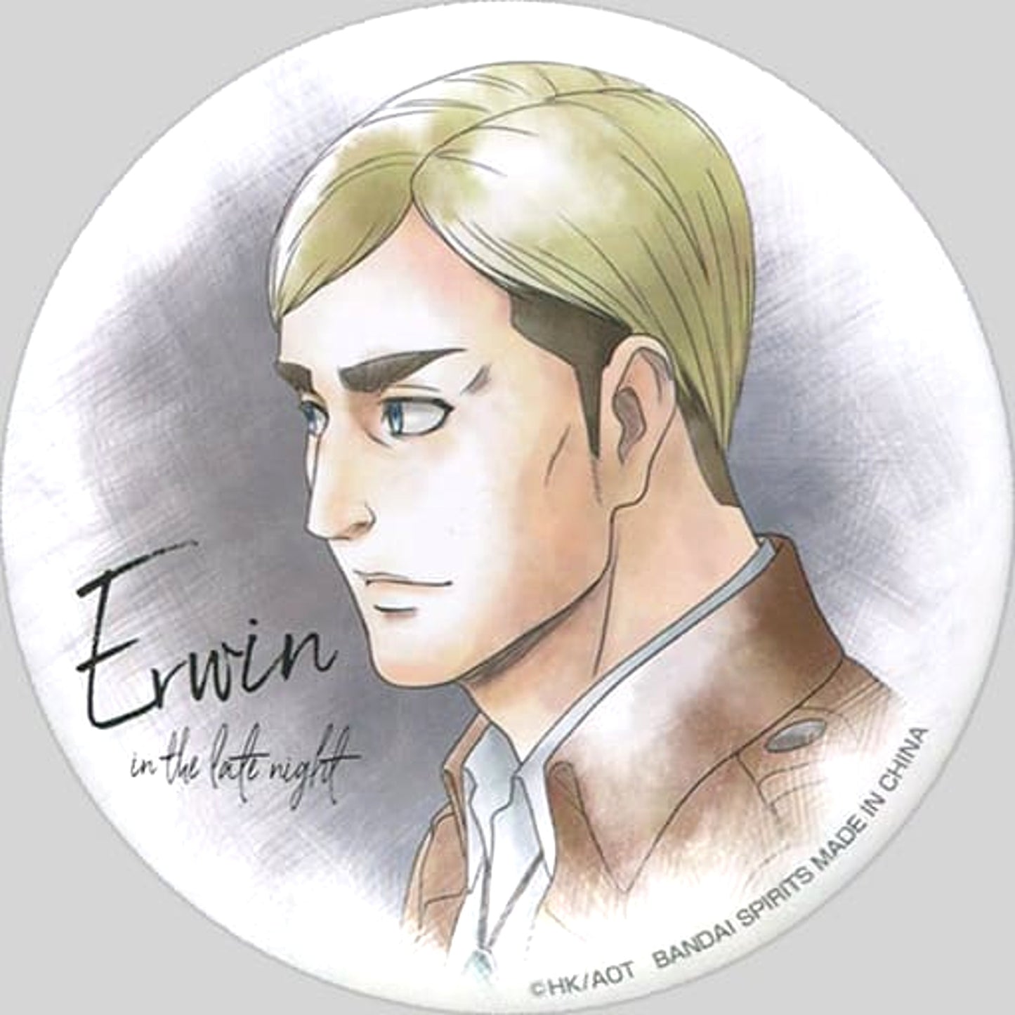 Erwin Late Night Attack on Titan Ichiban Kuji The Scout Regiment Investigation Report Button Prize D [USED]
