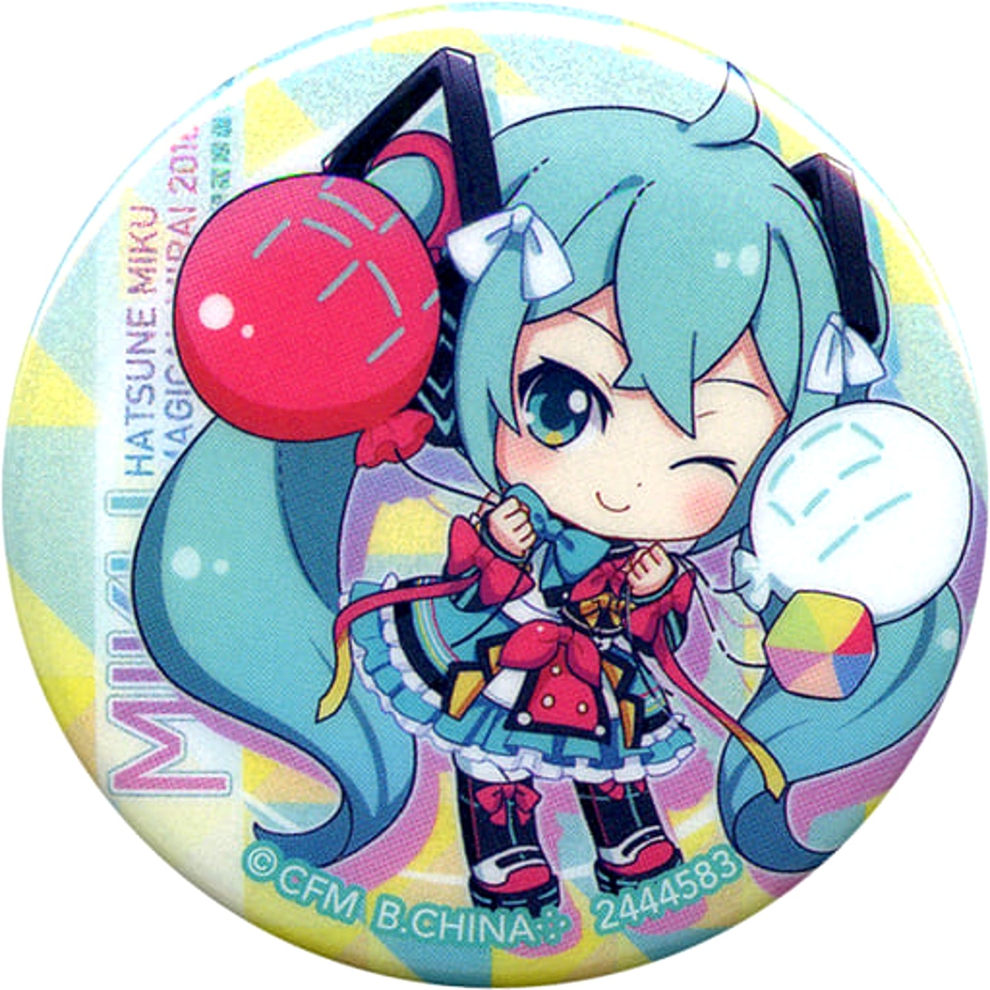 VOCALOID Hatsune Miku A Assort Can Badge Magical Mirai 2018 Limited Prize C Buttons [USED]