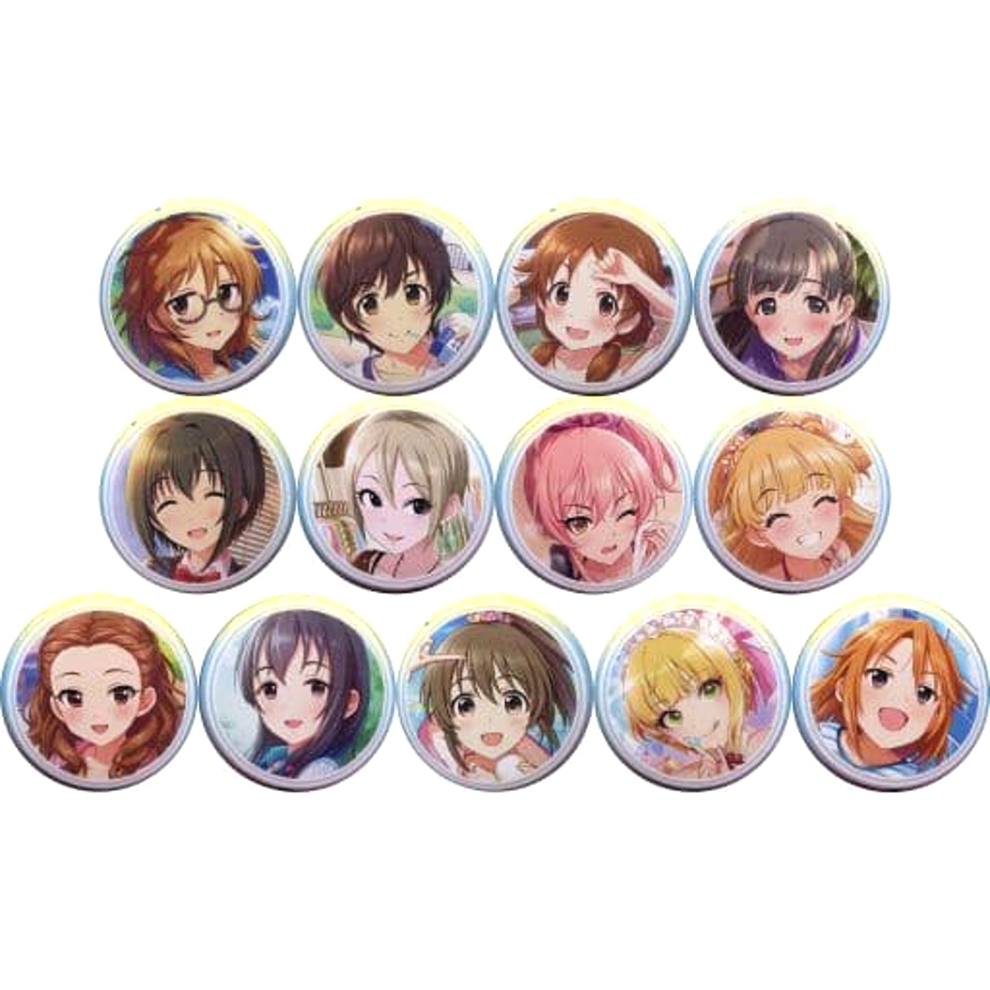 Shizuku Oikawa & Others THE IDOLM@STER Cinderella Girls All 13 Types Set Official Random Button A SS3A Live Sound Booth Limited [USED]