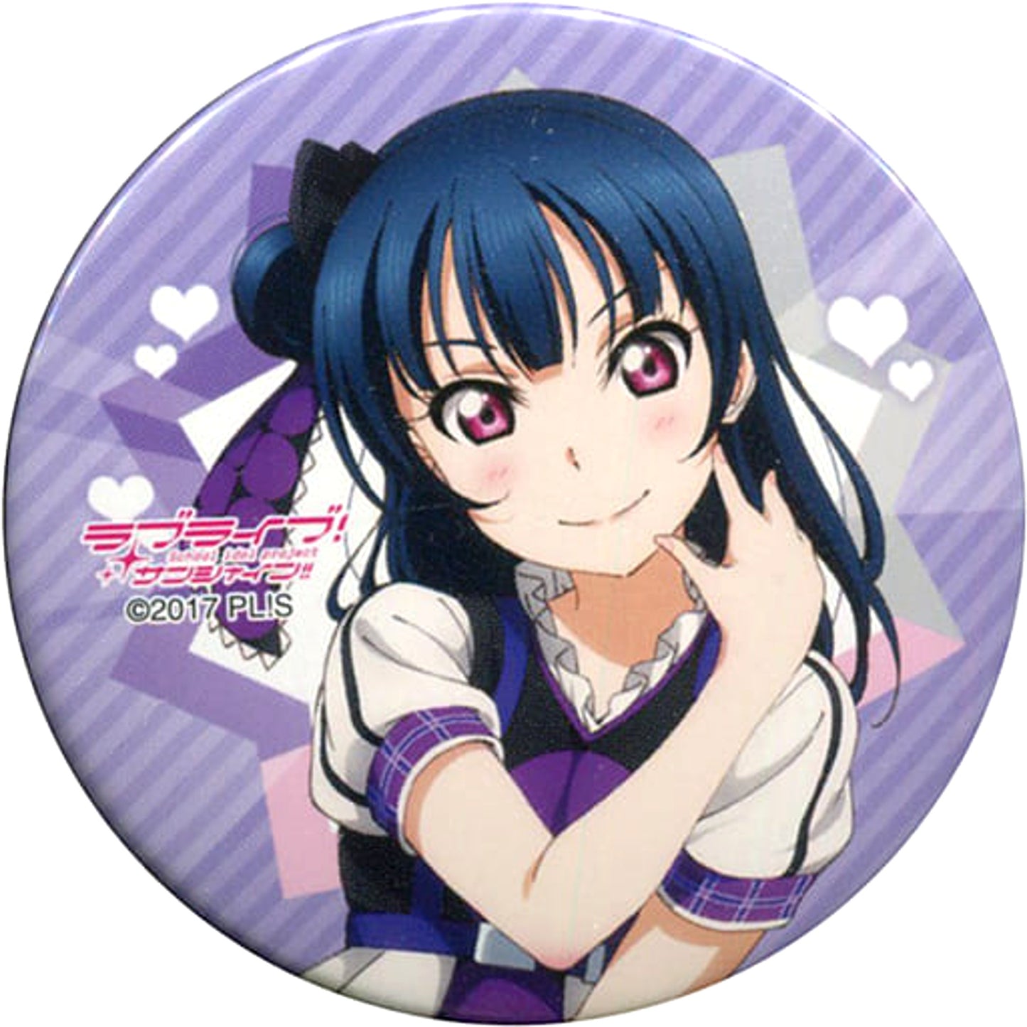 Love Live! Sunshine!! Yoshiko Tsushima Costume White Trading Can Badge Aqours Club Activities Live & Fan Meeting 2018 Unit Competition National Tour Limited Buttons [USED]