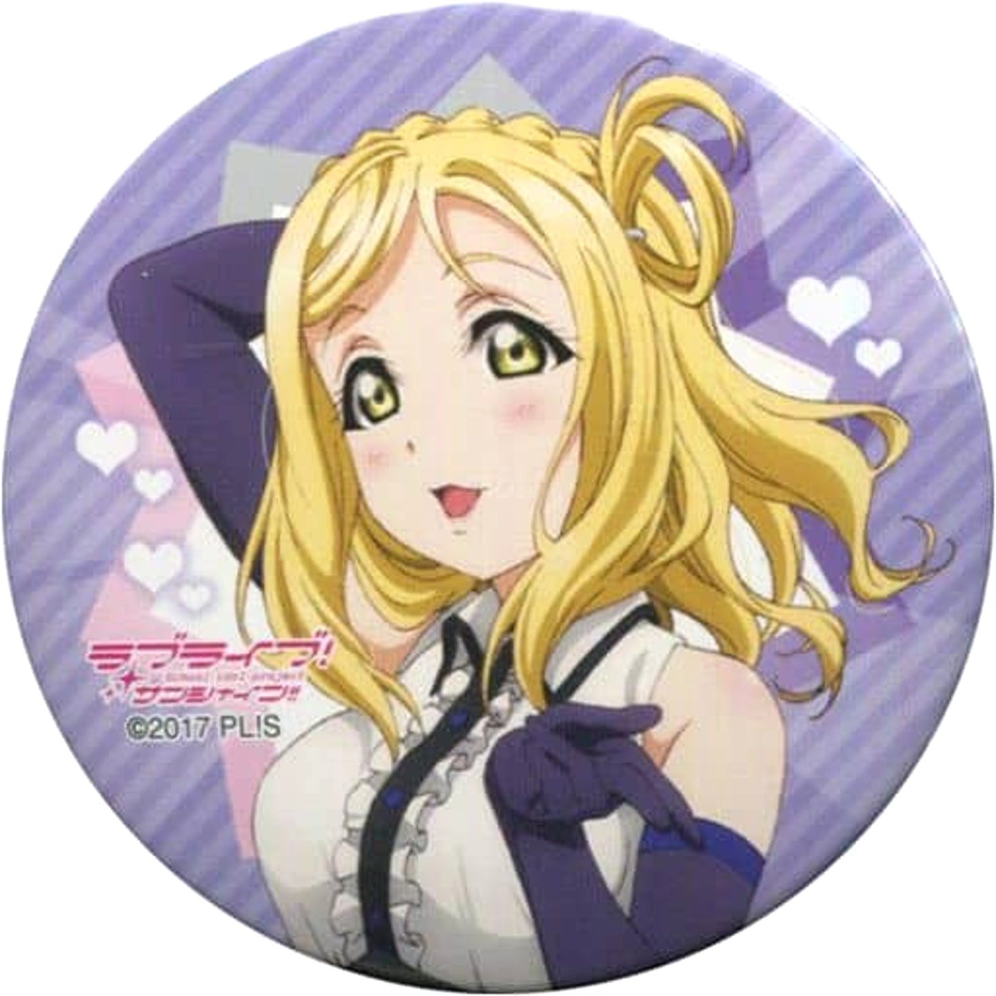 Love Live! Sunshine!! Mari Ohara Costume White Trading Can Badge Aqours Club Activities Live & Fan Meeting 2018 Unit Competition National Tour Limited Buttons [USED]