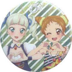Aikatsu! Series Otome Arisugawa Toudou Yurika Glitter Can Badge 5th Festival!! Limited Buttons [USED]