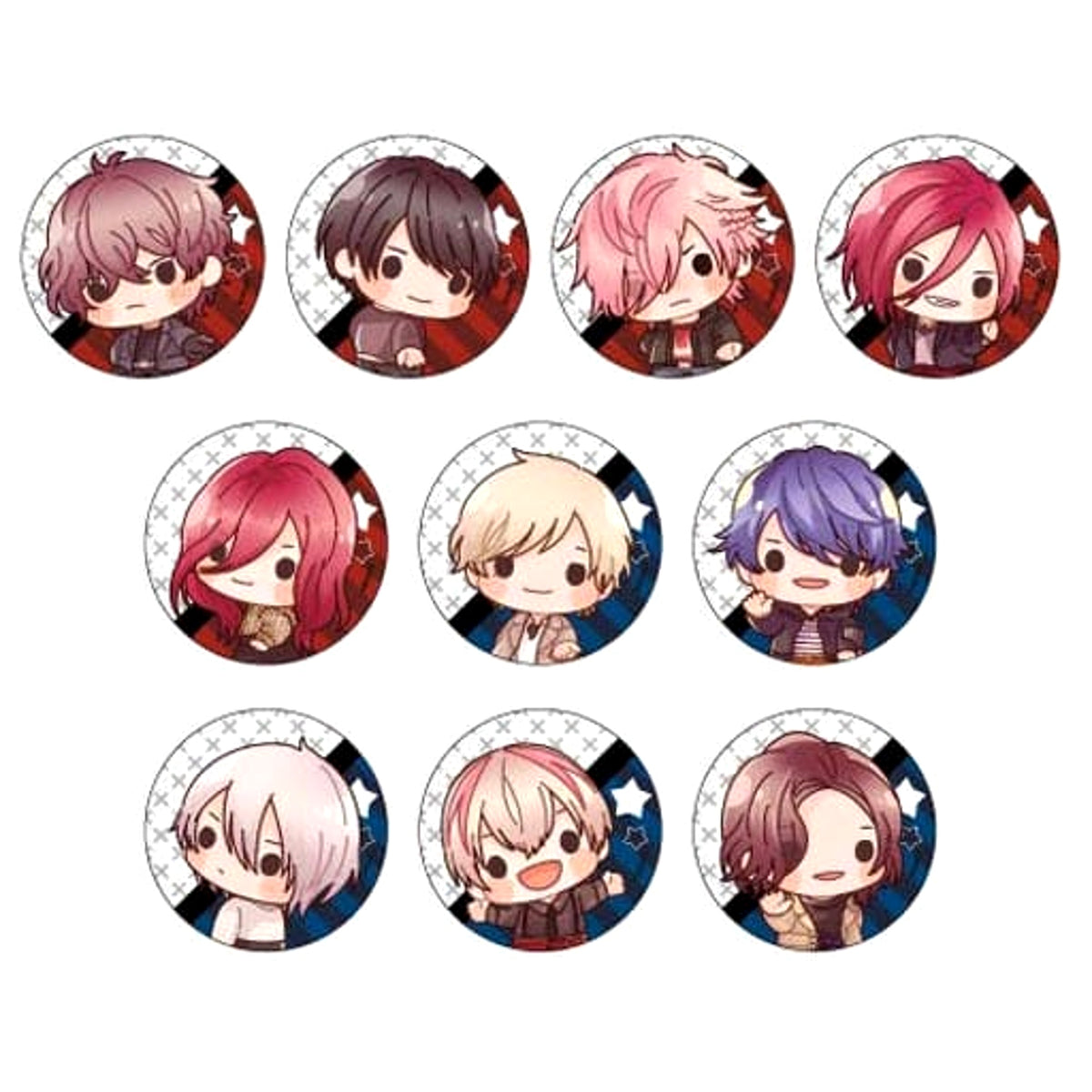 Blackish House Tsuyoshi Shiiba & Others Can Badge 03 SD All 10 Types Set Buttons [USED]