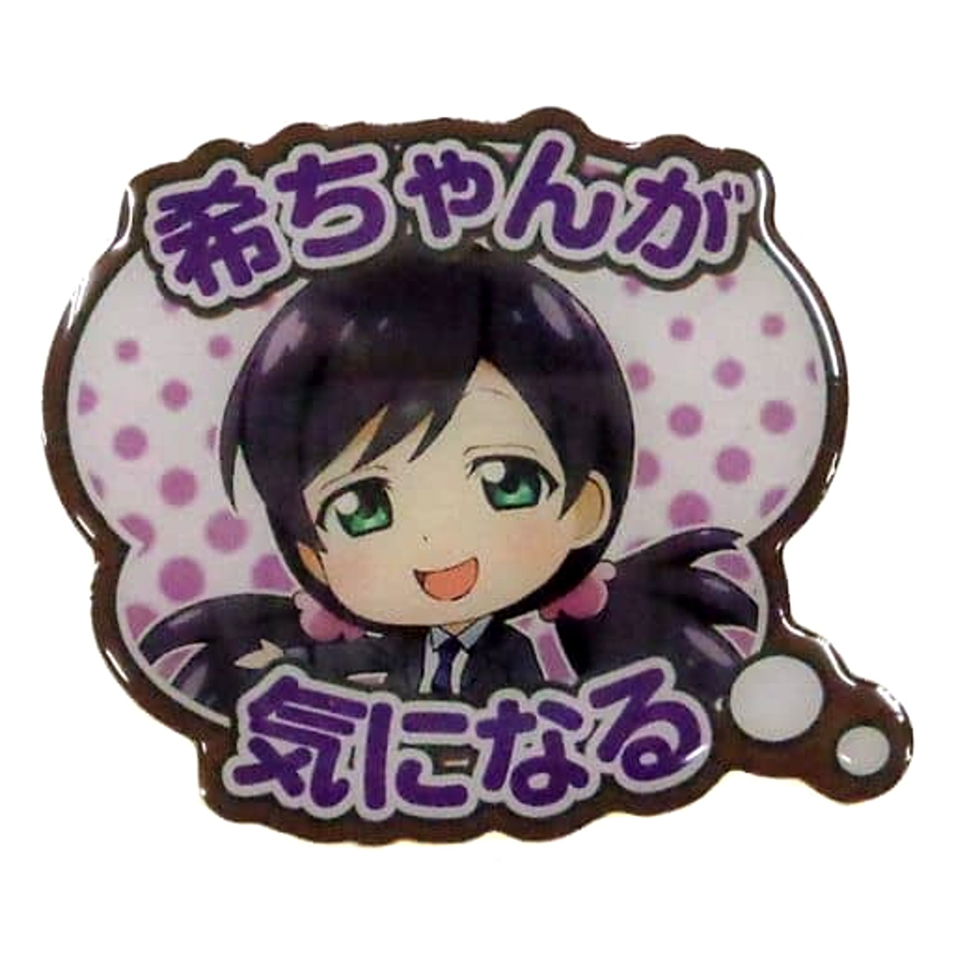 Love Live! Nozomi Toujou Be On One's Mind Commemorative Title Trading Pins M's School Festival Thanksgiving 2018: Go!Go! Shanshan Land Limited Pins [USED]