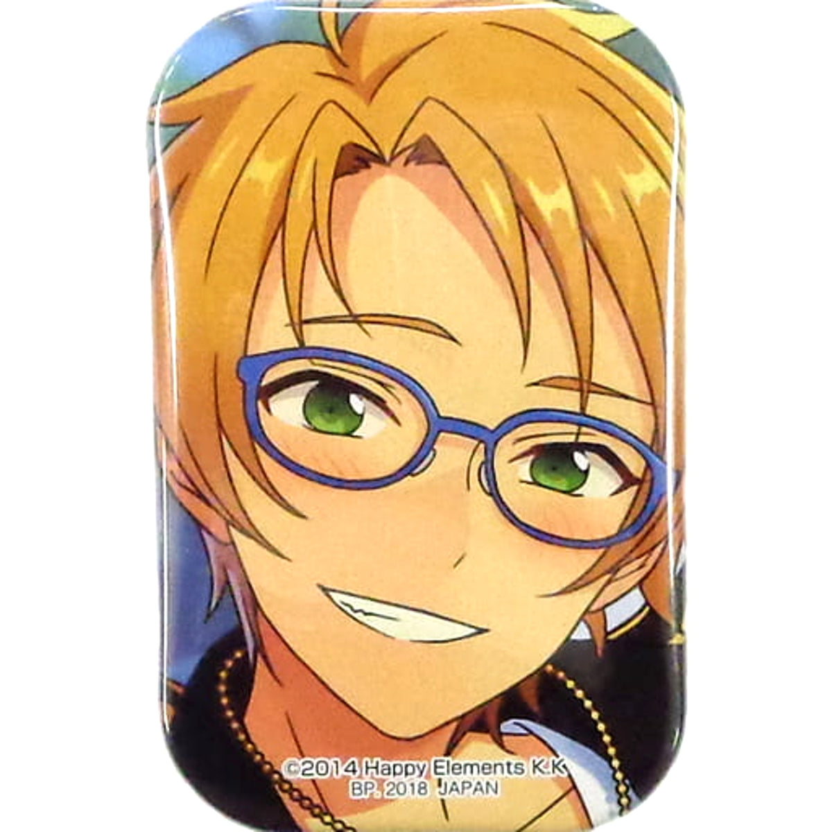 Ensemble Stars! Makoto Yuuki Square Can Badge Amusement Ichiban Cafe & Ice Vol.1 Limited Drink Set / Ice Set Order Privilege Buttons [USED]