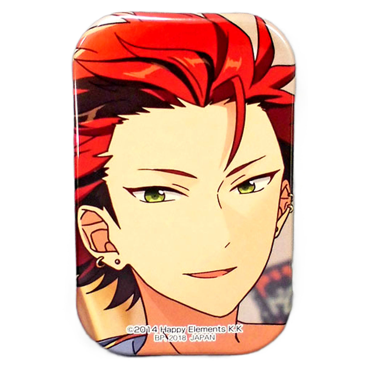 Kurou Kiryu Ensemble Stars! Amusement Ichiban Cafe & Ice Vol.1 Square Can Badge Drink Set / Ice Set Order Privilege Can Badge [USED]