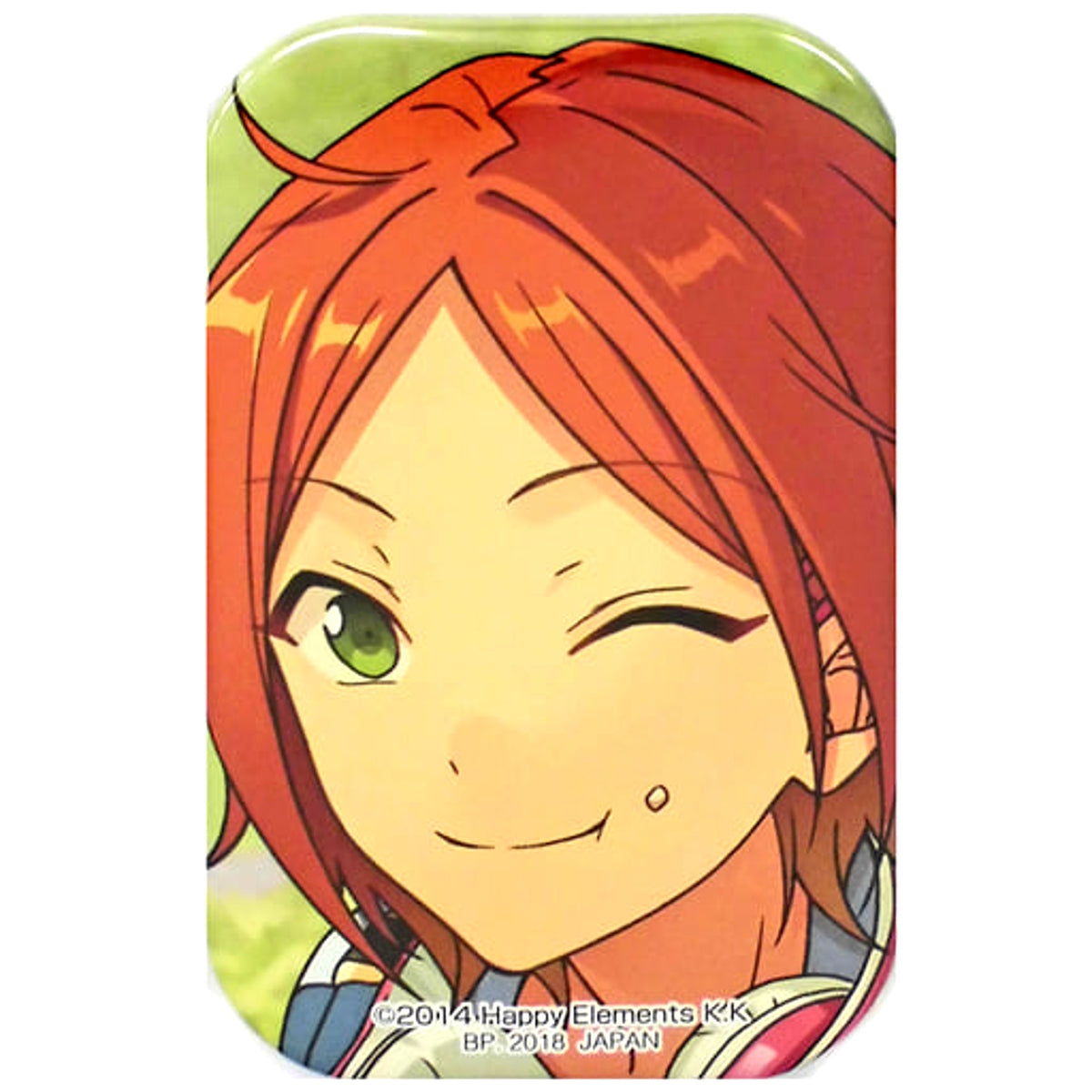 Ensemble Stars! Hinata Aoi Square Can Badge Amusement Ichiban Cafe & Ice Ensemble Stars! Vol.2 Limited Drink Set / Ice Set Order Privilege Buttons [USED]