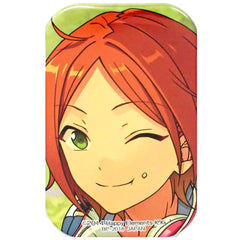 Ensemble Stars! Hinata Aoi Square Can Badge Amusement Ichiban Cafe & Ice Ensemble Stars! Vol.2 Limited Drink Set / Ice Set Order Privilege Buttons [USED]