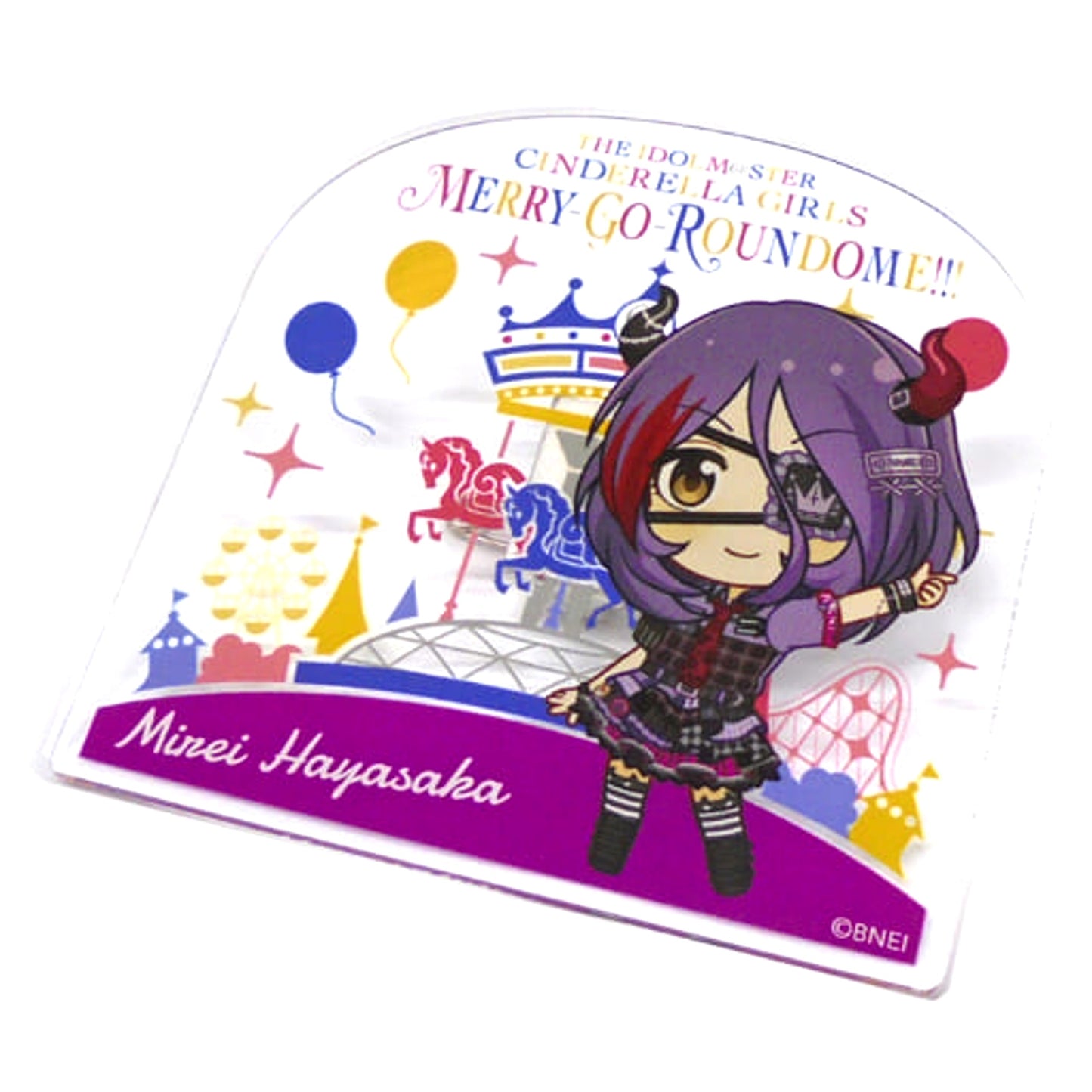 THE IDOLM@STER Cinderella Girls Hayasaka Mirei Official Produce Badge 6th Live Merry-Go-Roundome!!! Limited Buttons [USED]