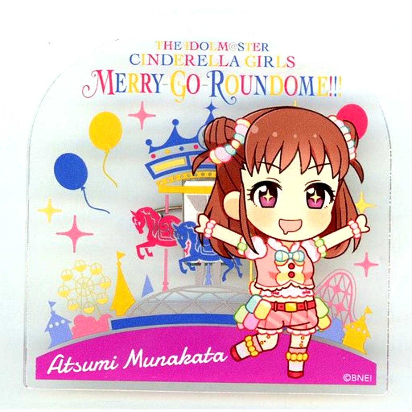 Atsumi Munakata THE IDOLM@STER CINDERELLA GIRLS 6thLIVE MERRY-GO-ROUNDOME!!! Official Produce Button [USED]