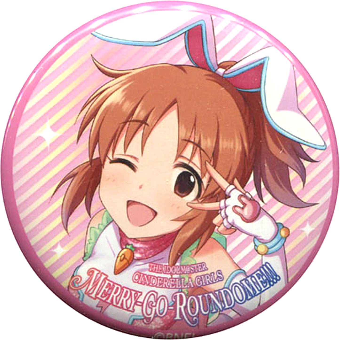 THE IDOLM@STER Cinderella Girls Nana Abe Official Trading Can Badge Cute 6th Live Merry-Go-Roundome!!! Limited Buttons [USED]