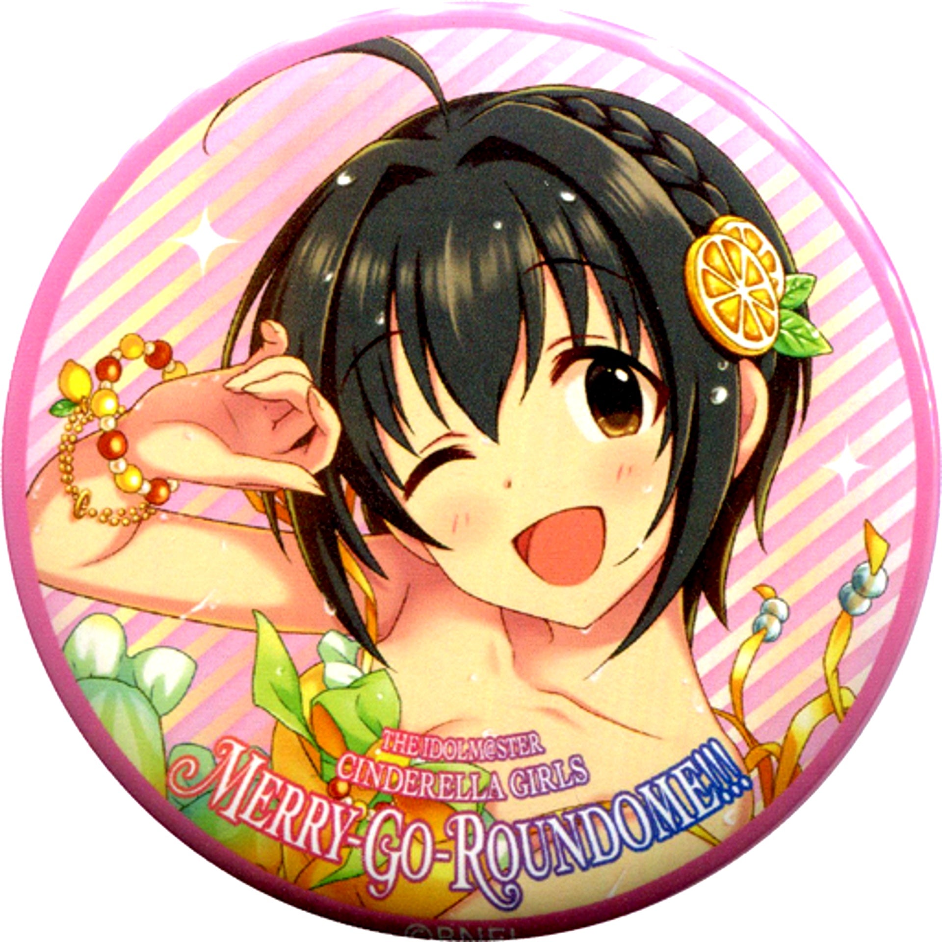 Miho Kohinata THE IDOLM@STER CINDERELLA GIRLS 6thLIVE MERRY-GO-ROUNDOME!!! Official Trading Button Cute [USED]