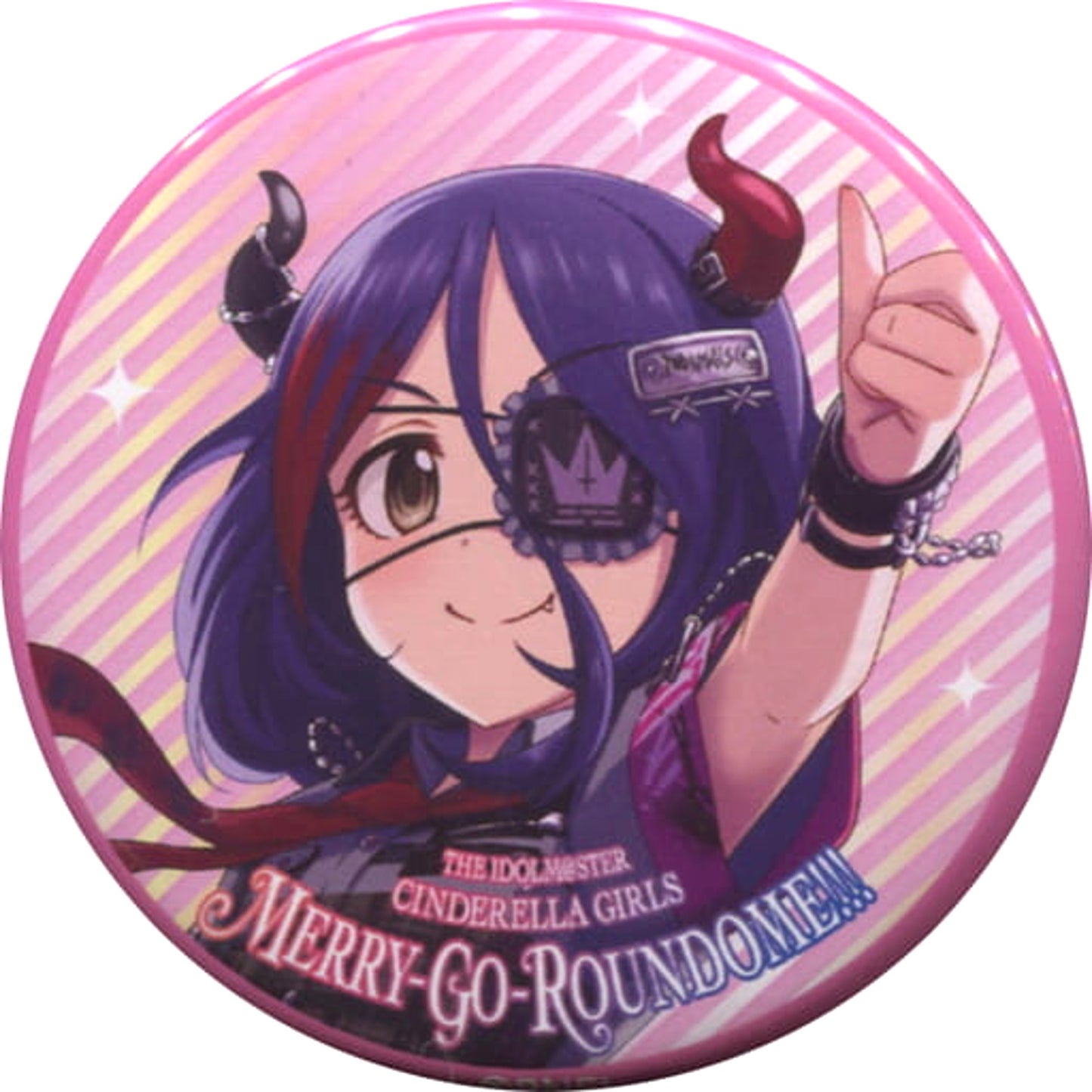 THE IDOLM@STER Cinderella Girls Hayasaka Mirei Official Trading Can Badge Cute 6th Live Merry-Go-Roundome!!! Limited Buttons [USED]