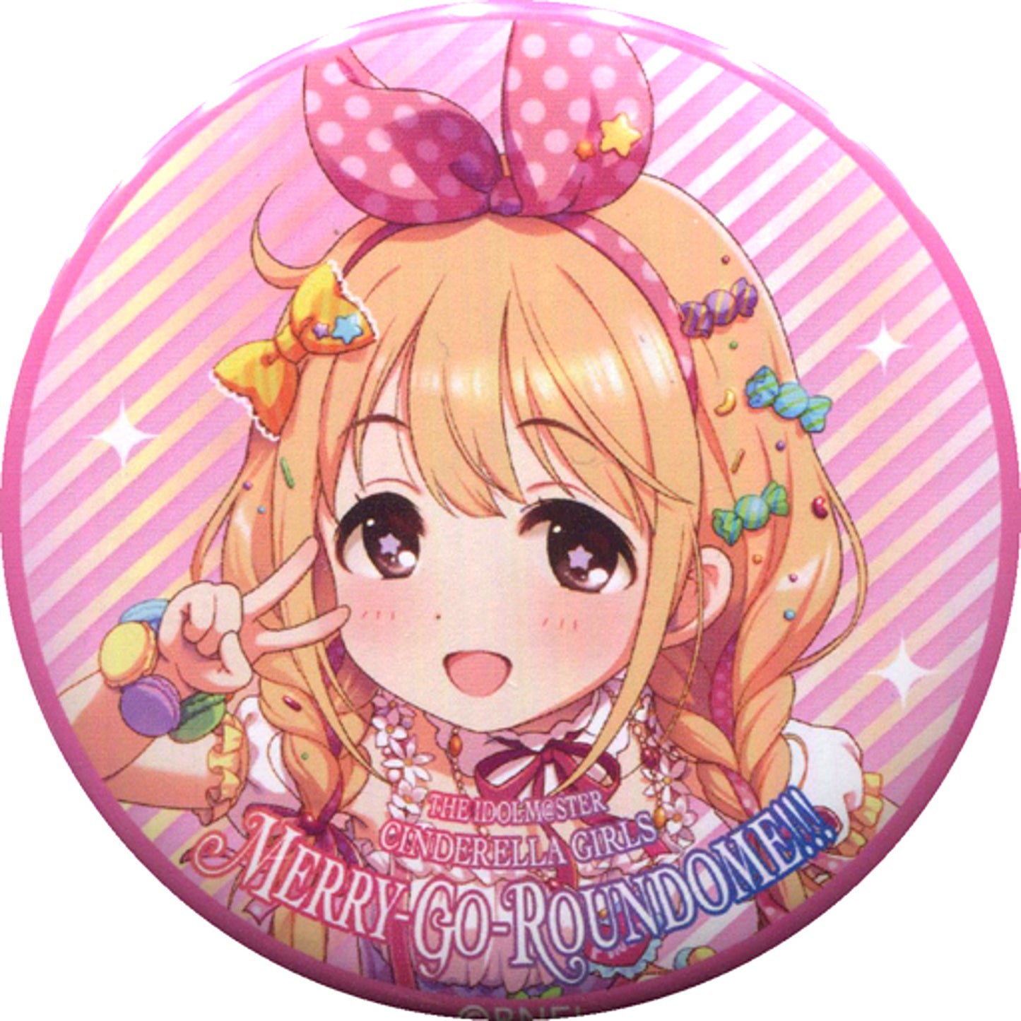 Anzu Futaba THE IDOLM@STER CINDERELLA GIRLS 6thLIVE MERRY-GO-ROUNDOME!!! Official Trading Button Cute [USED]