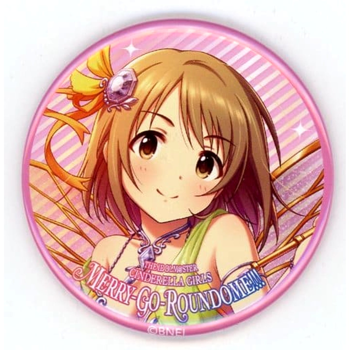THE IDOLM@STER Cinderella Girls Kanako Mimura Official Trading Can Badge Cute 6th Live Merry-Go-Roundome!!! Limited Buttons [USED]