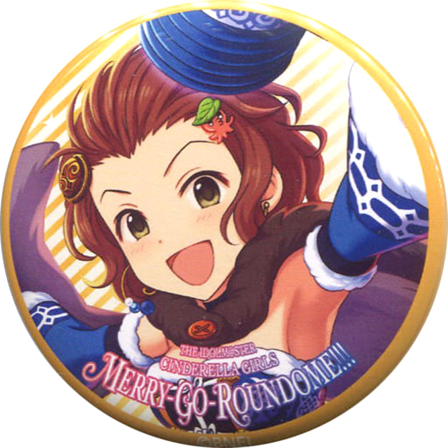 THE IDOLM@STER Cinderella Girls Emi Namba Official Trading Can Badge Passion 6th Live Merry-Go-Roundome!!! Limited Buttons [USED]