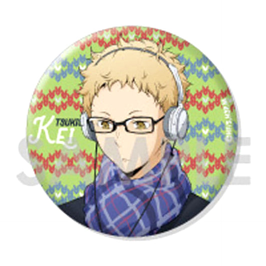 Haikyu!! Kei Tsukishima Trading Can Badge Autumn & Winter Buttons [USED]