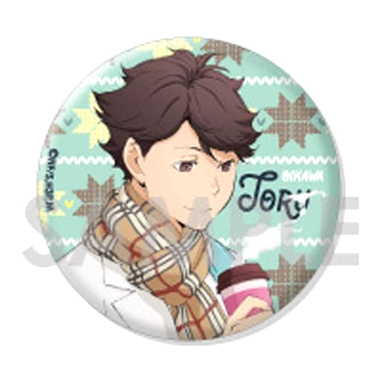 Haikyu!! Toru Oikawa Trading Can Badge Autumn & Winter Buttons [USED]