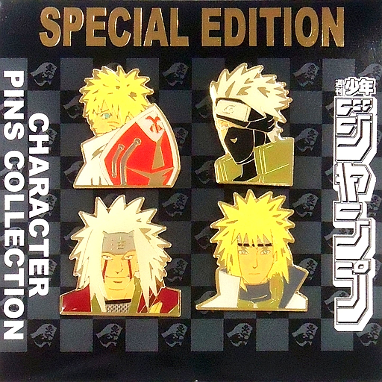 Set of 4 Master and Pupil Naruto Pins Set Ver.2 [USED]