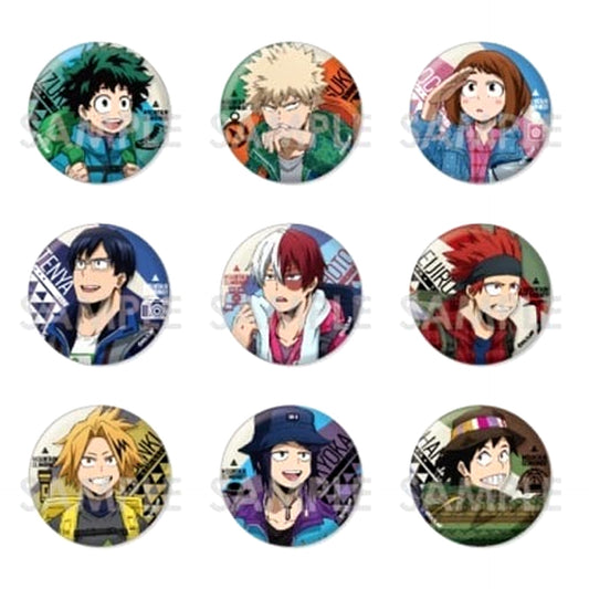 My Hero Academia Katsuki Bakugo & Others Trading Can Badge Mountain Climbing!! All 9 Types Set Buttons [USED]