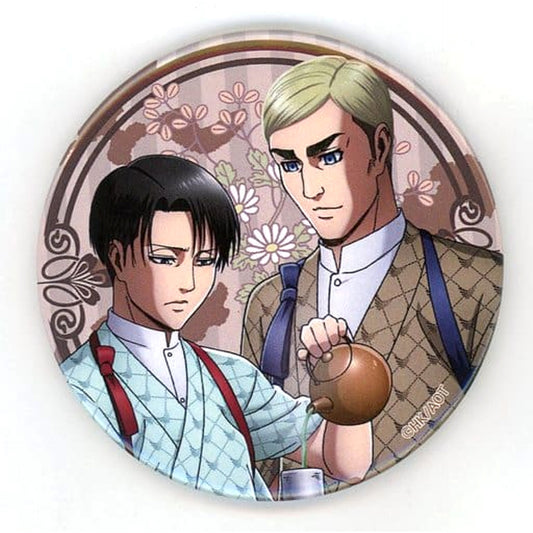 Attack on Titan Levi Ackerman Erwin Smith Cafe Attack on Titan in Sweets Paradise Limited Buttons [USED]