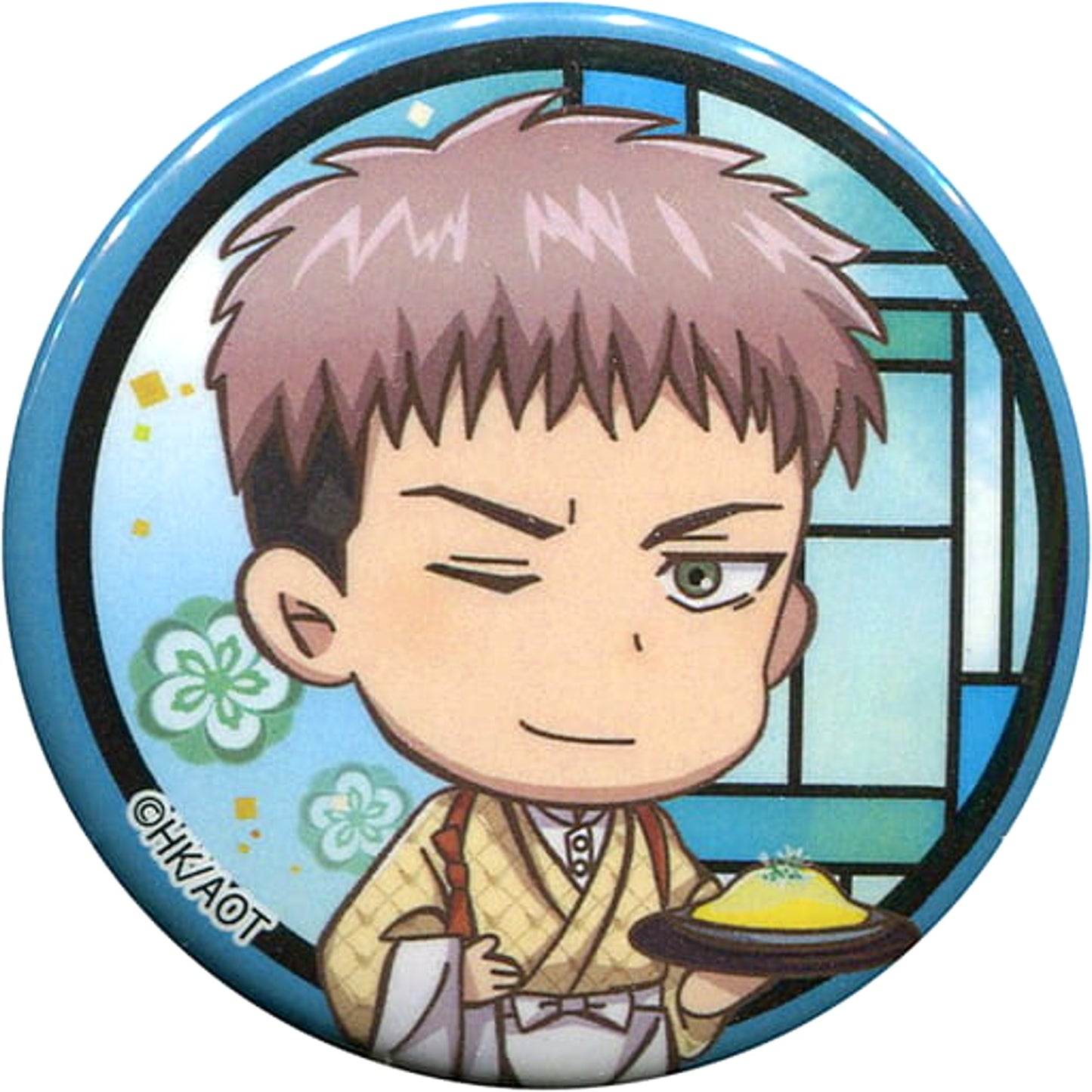Attack on Titan Jean Kirstein Trading Can Badge Cafe Attack on Titan in Sweets Paradise Limited Buttons [USED]