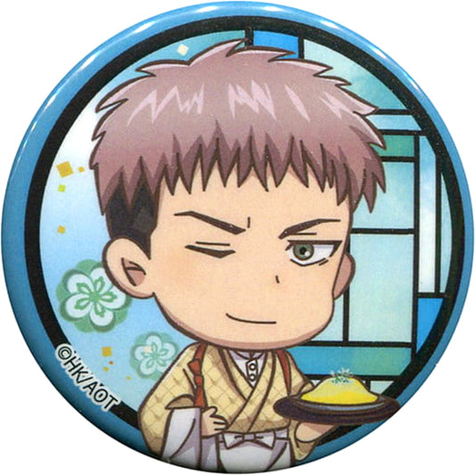 Attack on Titan Jean Kirstein Trading Can Badge Cafe Attack on Titan in Sweets Paradise Limited Buttons [USED]