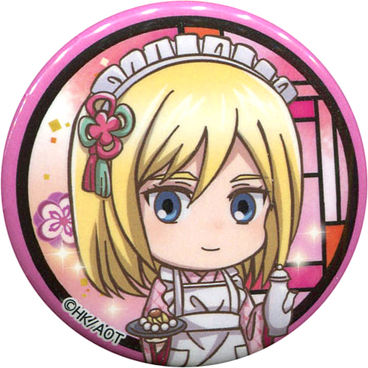 Attack on Titan Krista Lenz Trading Can Badge Cafe in Sweets Paradise Limited Buttons [USED]