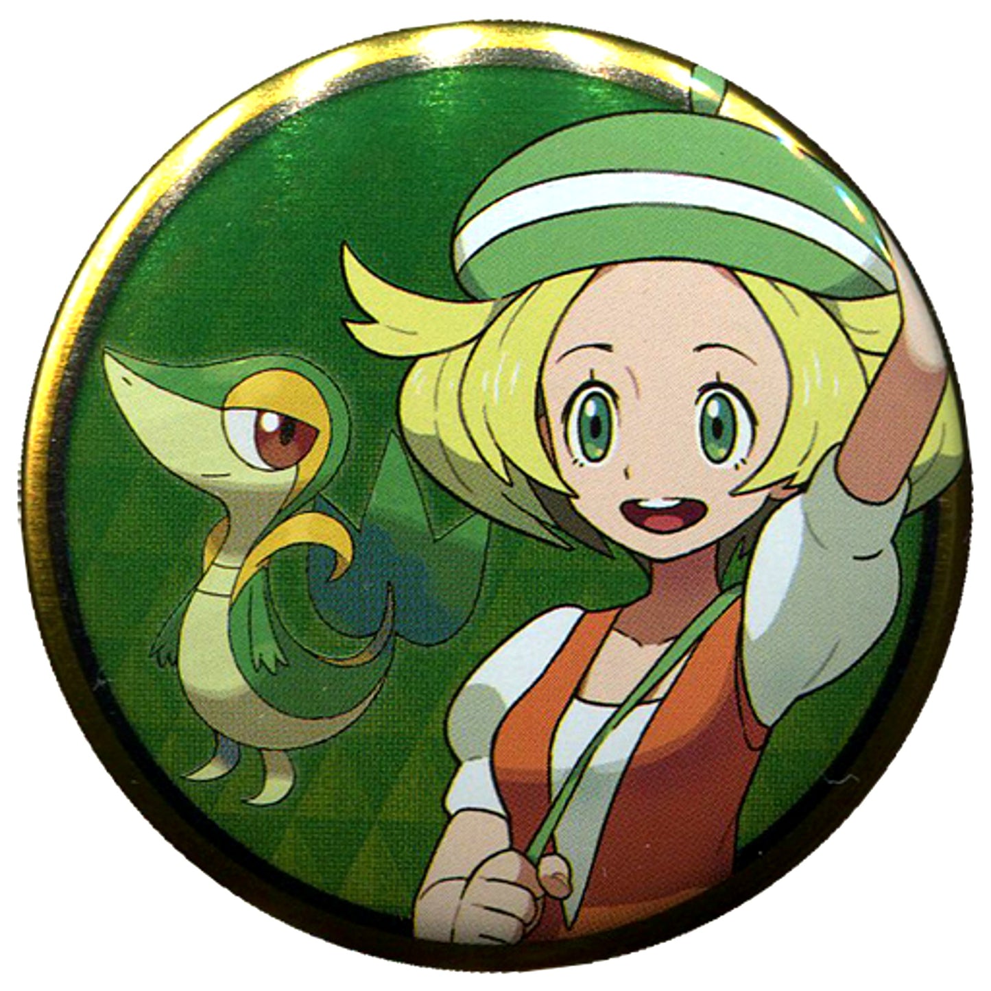 Bianca & Snivy Pokemon Button Collection Unova Region A Pokemon Center Limited [USED]