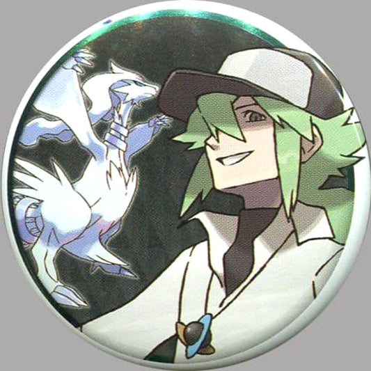 Pokemon N Reshiram Can Badge Collection Unova Region Arc A Pokemon Center Limited Buttons [USED]
