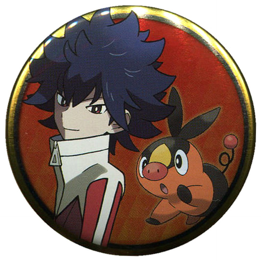 Pokemon Rival Tepig Can Badge Collection Unova Region Arc B Pokemon Center Limited Buttons [USED]