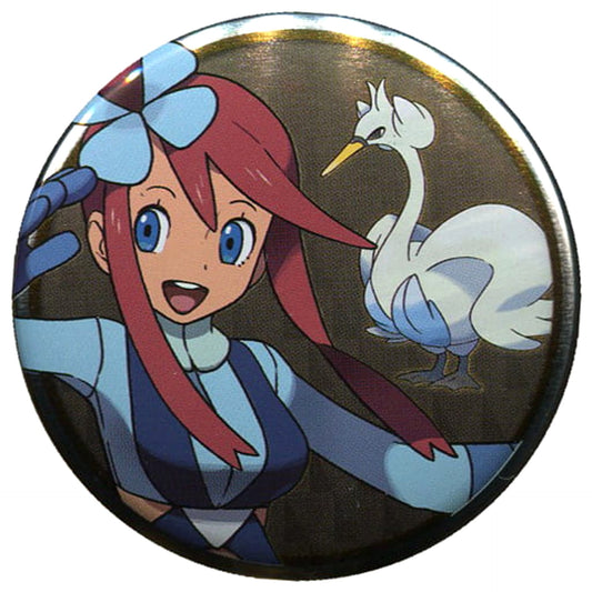 Pokemon Skyla Swanna Can Badge Collection Unova Region Edition B Pokemon Center Limited Buttons [USED]